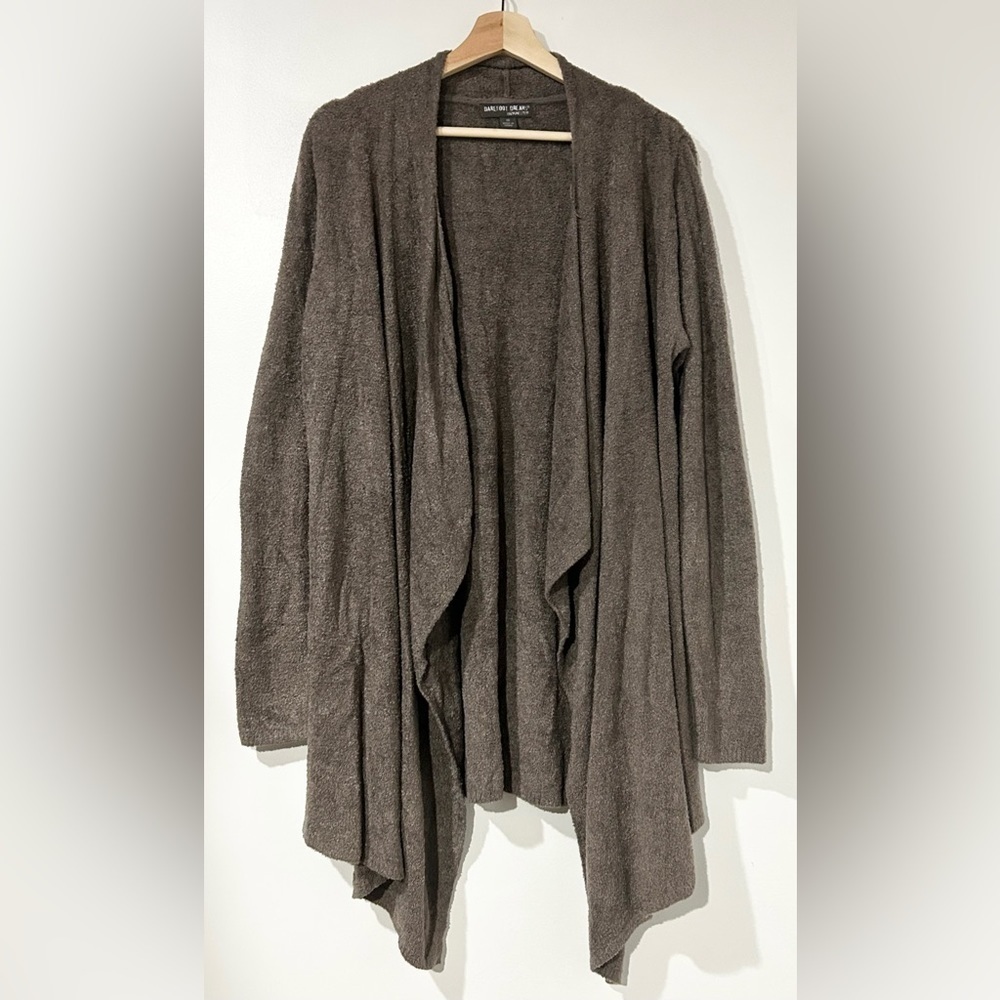 Barefoot‎ Dreams CozyChic Lite Drape Front Calypso Wrap in Cocoa Brown 1X
